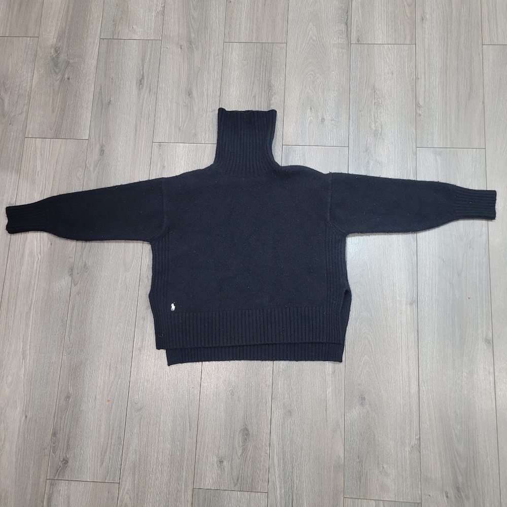 Polo Ralph Lauren Women's Black Turtleneck Sweater - Size Medium - Picture 3 of 7